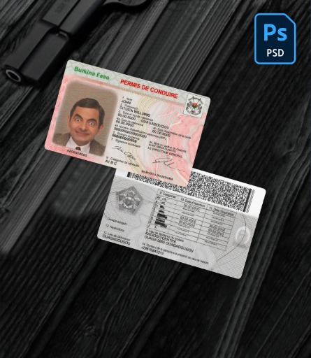 Burkina Faso driving license PSD